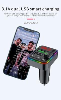 Bluetooth 5.0 FM Transmitter Car Kit: Wireless Radio Modulator, Dual USB &  Type-C PD Fast Charging, HiFi Bass MP3 Player, Handsfree Calling with  Microphone, Audio Receiver for 12V Cigarette Lighter - Yahoo