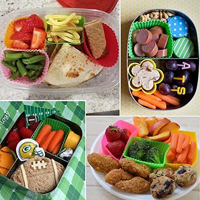 40 Pcs Silicone Lunch Box Dividers, Bento Bundle Lunch Box