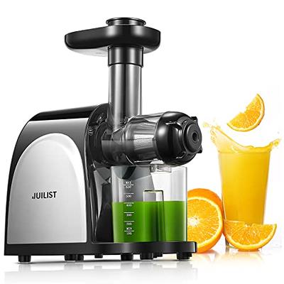  Kedemas Cold Press Juicer Machine Easy to Clean - Slow  Masticating Juicers with Reverse Function - Orange Juicer with Cleaning  Brush and 2 Cups - Quiet Freshly Squeezed - Silver: Home & Kitchen