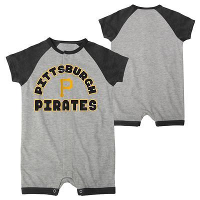 Girls Newborn & Infant Black/Heather Gray Pittsburgh Pirates Little Fan Two-Pack Bodysuit Set