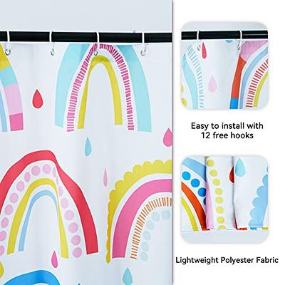 Colorful Shark Shower Curtain Hooks（Set of 12）for Home Hotel