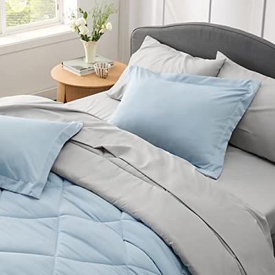 Bedsure King Comforter Set - 7 Pieces Reversible Bed in A Bag with  Comforters, Sheets, Pillowcases & Shams 