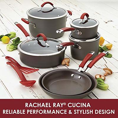 Rachael Ray Agave Blue Cook + Create Nonstick Cookware/Pot and Pan Set, 10 Piece