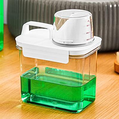 1pc White Laundry Detergent Cup Holder Bathroom Detergent Storage Container  Anti-leakage Detergent Cup