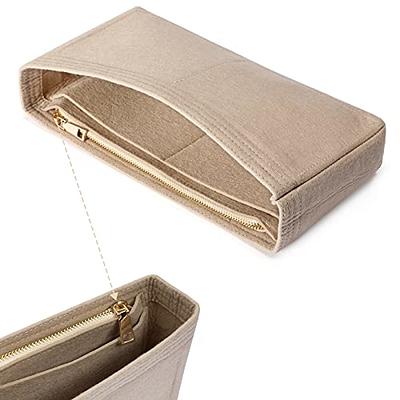 HyFanStr Small Purse Organizer with Zipper, Felt Insert Bag Organizer  Handbag Tote Liner Pouch for Women Beige - Yahoo Shopping