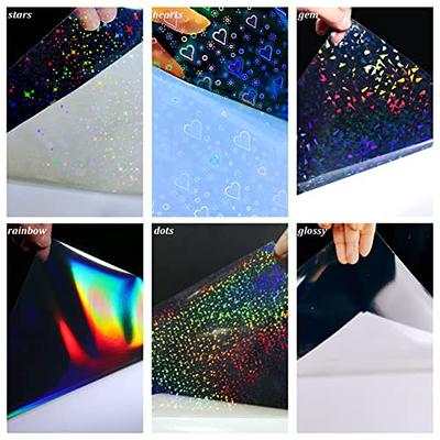 100 A4 Sheets Holographic Laminate Sticker Laminate Self Adhesive