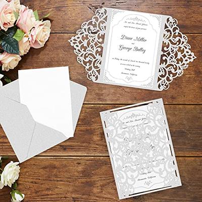 100 Sheets Silver Shimmer Cardstock 8.5 x 11 Metallic Paper