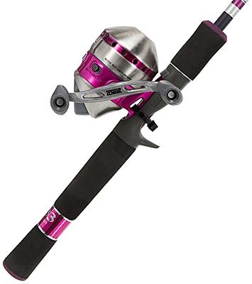 Zebco 33 Spincast Reel and Fishing Rod Combo, 6-Foot 2-Piece Durable  Fiberglass Fishing Pole, QuickSet Anti-Reverse Fishing Reel with Bite  Alert, Pink - Yahoo Shopping