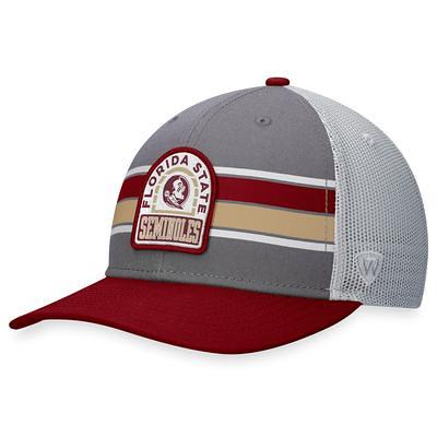 Men's Top of The World Gray Florida State Seminoles Fitted Hat