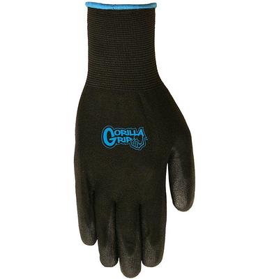 Gorilla Grip Large Trax Extreme Grip Work Gloves (2-Pack), Black