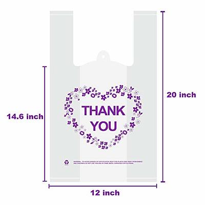 100pcs Large Gift Bags White Plastic Bag Reusable Big Ziplock Bags