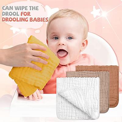 Frienda 6 Pieces Muslin Burp Cloths For Baby Burp Cloth Multi Colors Muslin  Washcloths Diapers 6 Absorbent Layers Newborn Face Towels Fo