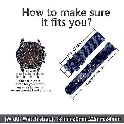 Archer Watch Straps - Canvas Quick Release Replacement Watch Bands