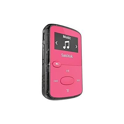 SanDisk 8GB Clip Jam MP3 Player, Pink - microSD card slot