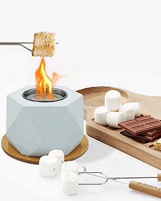 TOLOYE Tabletop Fire Pit, Portable Table Top Fire Pit Bowl Cement Alcohol Tabletop  Fireplace for Indoor Outdoor S'Mores Maker Mini Fire Pit Smokeless Rubbing  Burner Fire Bowl Gray - Yahoo Shopping