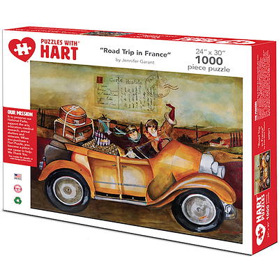 Hart Puzzles Puppies at Play by Bob Giordano, 1000 Piece Puzzle