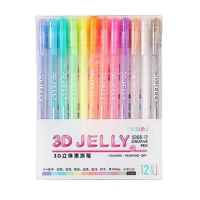 12Pcs/Set Gel Pen Set Glitter Gel Pens Colors Art DIY Ink Scrapbooking  Drawing Pens For