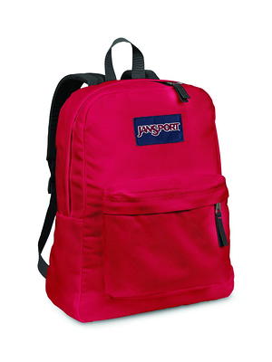 JanSport Unisex SuperBreak Backpack School Bag Red Tape 