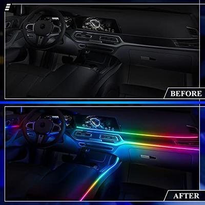 Acrylic Light Ambient Lighting Car Chasing Lights App+Remote Control