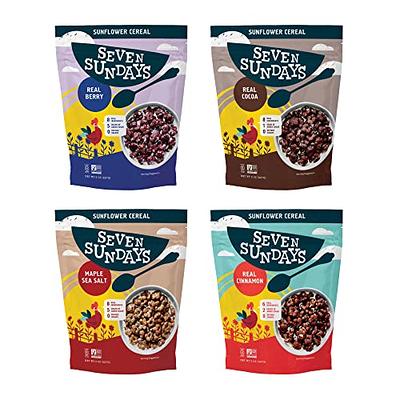 Plant-Based and Vegan Breakfast Cereal by Three Wishes - Fruity, 6 Pack -  More Protein and Less Sugar Snack - Gluten-Free, Grain-Free - Non-GMO