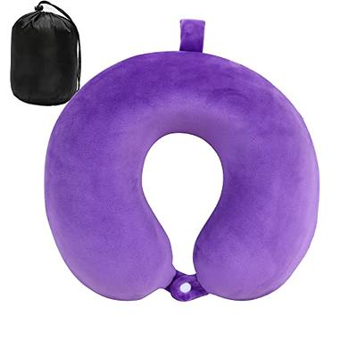 Neck Pillow For Traveling, Upgraded Travel Neck Pillow For Airplane 100%  Pure Memory Foam Travel Pillow For Flight Headrest Sleep, Portable Plane  Acce