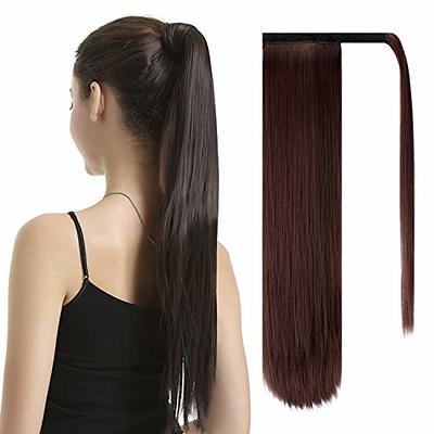  Braid Hair Extensions 6 Pcs Baby Braids Front Side Bang Long  Braided Ponytail Extension 18inch Clip in Hair Extensions Straight  Synthetic Hairpieces Natural Soft Synthetic Hair for Women Kids Girls