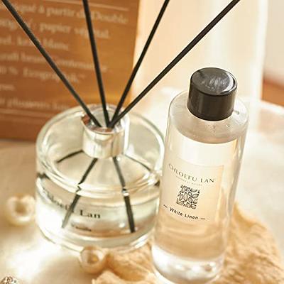 Chloefu LAN Fresh Linen Reed Diffuser Refill 7.05 oz, Natural