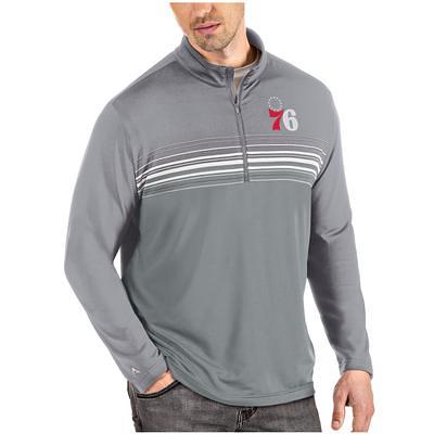 Profile Men's Heather Gray/Navy Atlanta Braves Big & Tall Raglan Hoodie Full-Zip Sweatshirt