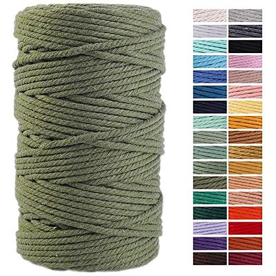 LEREATI 3mm Macrame Cord 219 Yards Natural Cotton Cord Twine