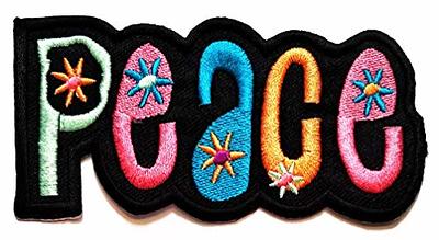 Harsgs 60pcs Random Assorted Styles Embroidered Patches, Bright Vivid Colors, Sew On/Iron on Patch Applique for Clothes, Dress, Hat, Jeans, DIY