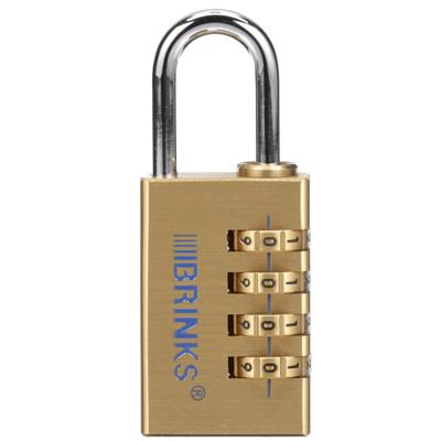 Brinks, Solid Brass, 50mm Resettable Combination Padlock with 1in Shackle 