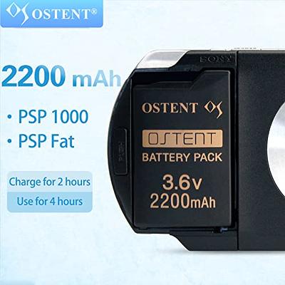 OSTENT 1800mAh 3.6V Lithium Ion Rechargeable Battery Pack Replacement for  Sony PSP 1000 PSP-110 Console