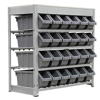 madesmart Stackable 2-Tier Organizer, 4 Bins