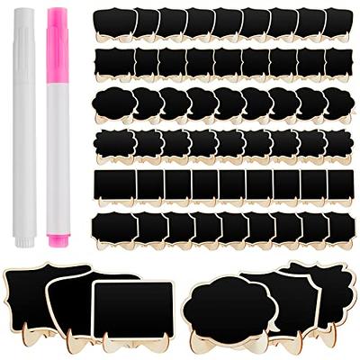 20 Pack Mini Chalkboard Signs Food Labels Small Wooden Blackboard with  Easel Stand for Table Numbers Wedding Sign Message Board Place Cards Party  Chalk Board Event Decorations Buffet Chalkboards - Yahoo Shopping