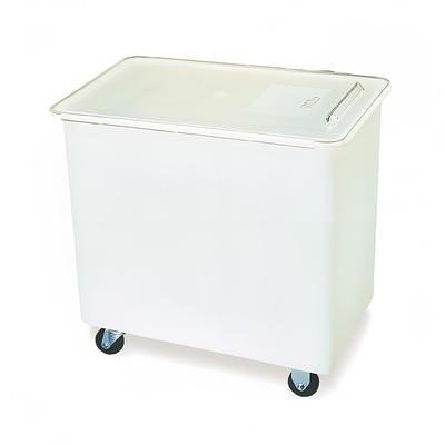 Baker's Mark Allergen-Free 32 Gallon / 510 Cup White Round Ingredient Storage  Bin with Purple Lid