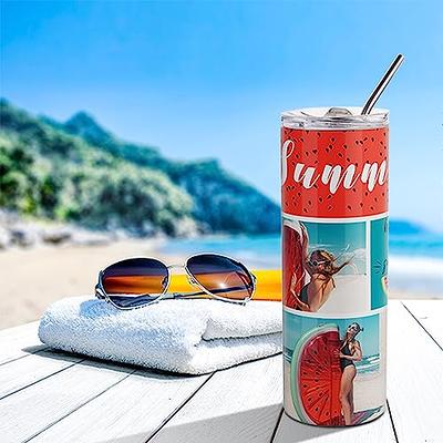 20 Pack Straight Skinny Tumblers Bulk 30 oz Stainless Steel Double Wall  Vacuum Insulated Mugs with Straw Coffee Tumbler Portable Skinny Travel  Tumbler for Hot Cold Drinks DIY Gift