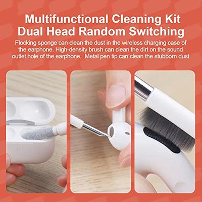 Keyboard Cleaner 5 in 1 Multi-Function Cleaning Soft Brush Airpod Cleaner  Kit,Computer/Laptop Cleaner with Keycap Puller, for Bluetooth Earphones  Lego Laptop Airpods Pro Camera Lens Electronics (Red)