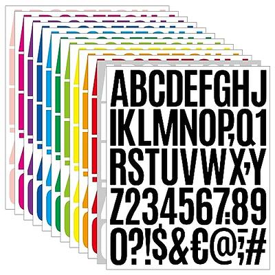 Large Alphabet Stickers