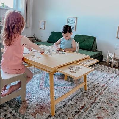 Jigsaw Puzzle Mat Roll Up, Roll-Up Puzzles Felt Save Mats Trays for Sorting Table Board Glue Clear Sheets and Frame Keeper Storage Accessories for
