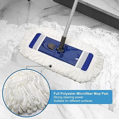 MEXERRIS Microfiber Floor Mop for Hardwood Cleaning - 360 Rotating Dust Wet Mop