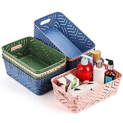 Plastic Hollow Out Storage Basket, Sundries Storage Basket