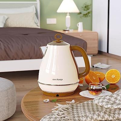 Evoloop 1.7L Electric Kettles Stainless Steel Teapot, Auto Shut-Off  120V/1500W