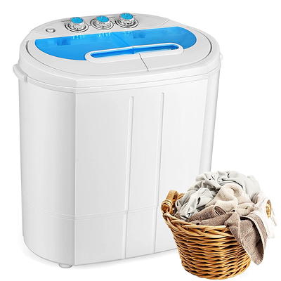 Costway Portable Mini Compact Twin Tub 17.6lb Washing Machine