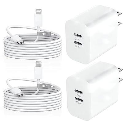  iPhone 14 Fast Charger Cable USB C to Lightning Cable - 3 Pack  3/6/10ft MFi Certified Charging Cord - Type C Port Support Charging  Compatible with iPhone 14 13 12 Mini