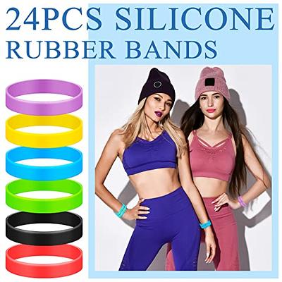 Mini Silicone Rubber Bands 2 Inch 30 Pack Assorted Colors Silicone Bands  for Sublimation Tumbler Wallet Band Heat Cold Long Lasting Rubber Bands for