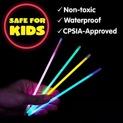 100 Glow Sticks Bulk Party Supplies Glow in the Dark Fun Party Pack With 8  Glowsticks Bracelets and Necklaces for Kids and Adults 