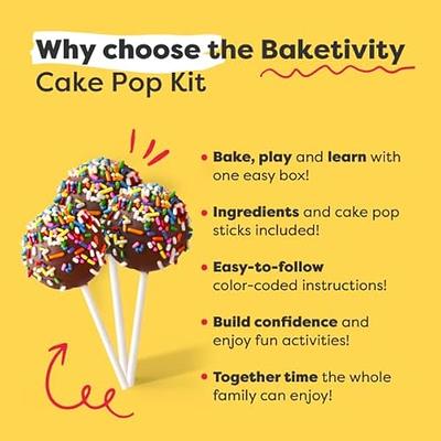 Baketivity Kids Baking DIY Activity Kit - Bake Delicious Cake Pops