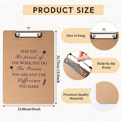 Seajan 24 Pcs Christmas Employee Appreciation Gifts 12 Wooden Clipboard  with Clip Motivational Quote Clipboards 12 Inspirational Bamboo Pen for  Team Employee Coworker Volunteer Teacher School Supplies - Yahoo Shopping