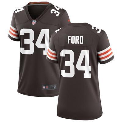 Nike Men's Cleveland Browns Myles Garrett #95 Brown T-Shirt