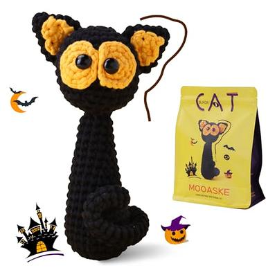 Mooaske Crochet Kit for Beginners with Crochet Yarn - Beginner Crochet Kit  for Adults Kids with Step-by-Step Video Tutorials - Crochet Kits Model  Halloween Black Cat - Yahoo Shopping